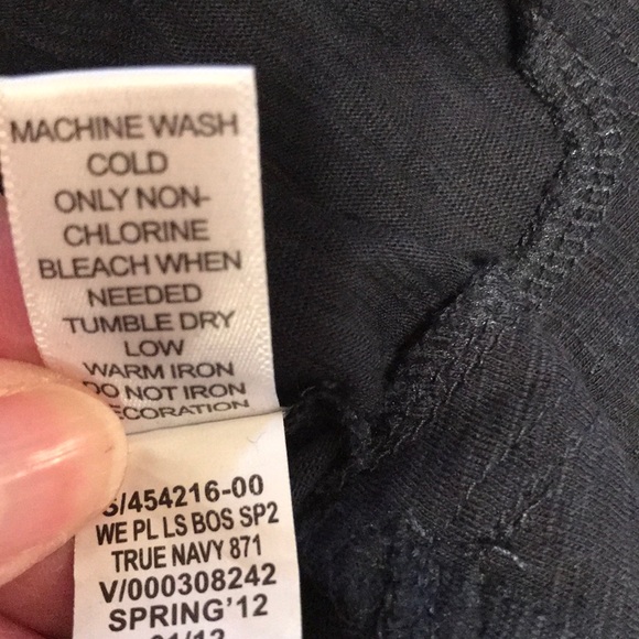 Banana Republic top, black cotton, size S - Picture 6 of 7